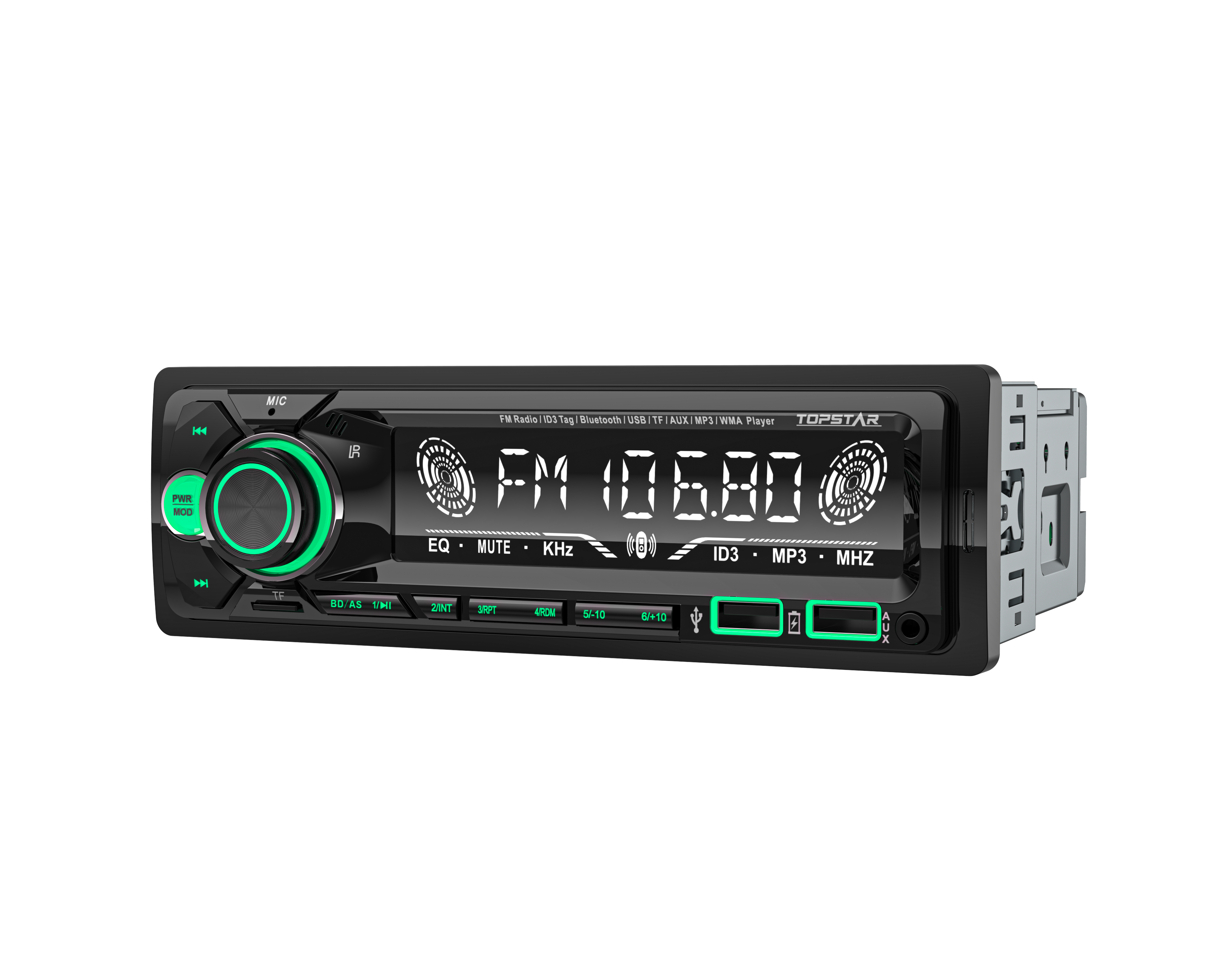Audio para el automóvil con Bluetooth, radio FM, función USB compatible