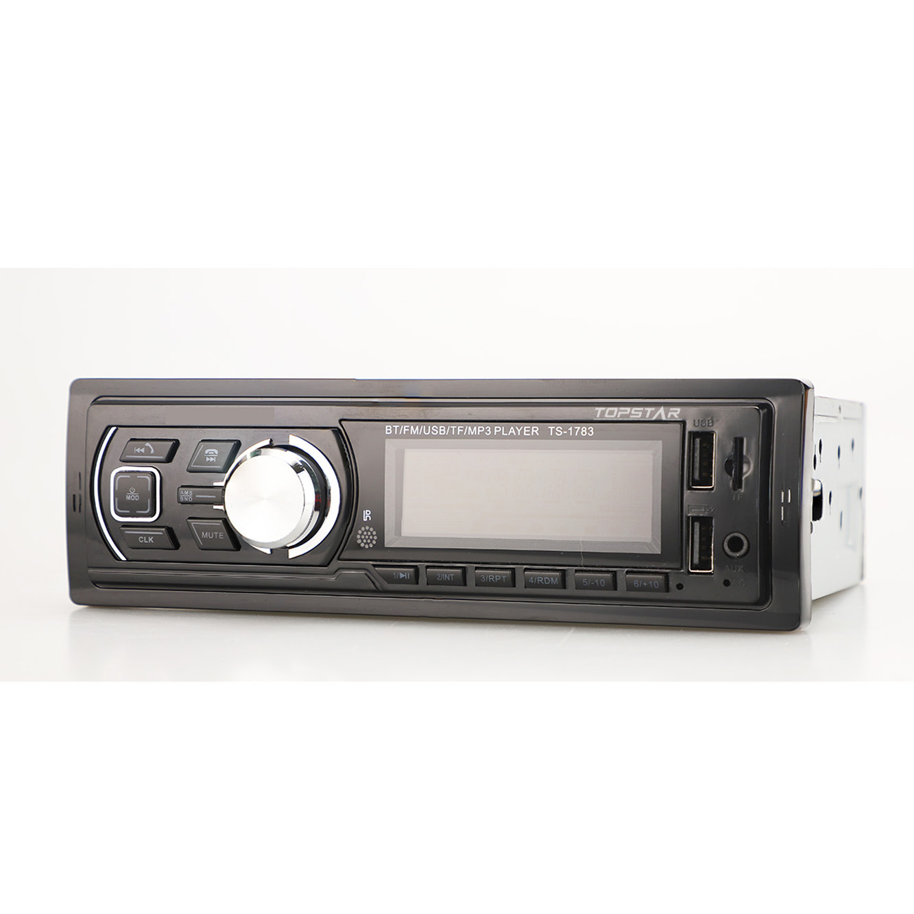 Reproductor LCD para coche, transmisor FM, Audio, reproductor MP3 DIN, Panel fijo, reproductor USB para coche, Panel fijo DIN único