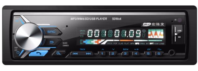 Reproductor MP3 para coche con panel fijo 