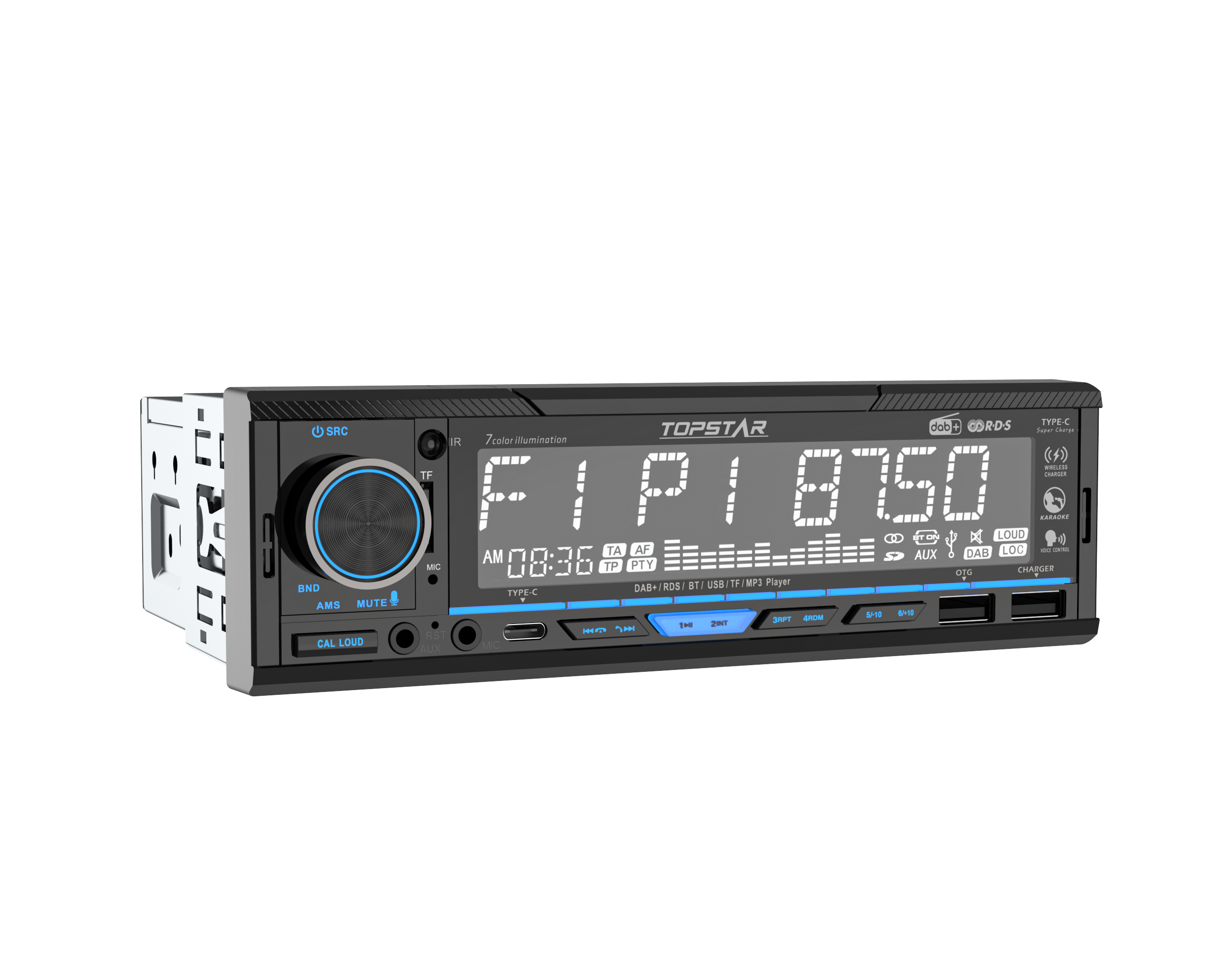 Estéreo MP3 para coche con panel fijo de alta calidad