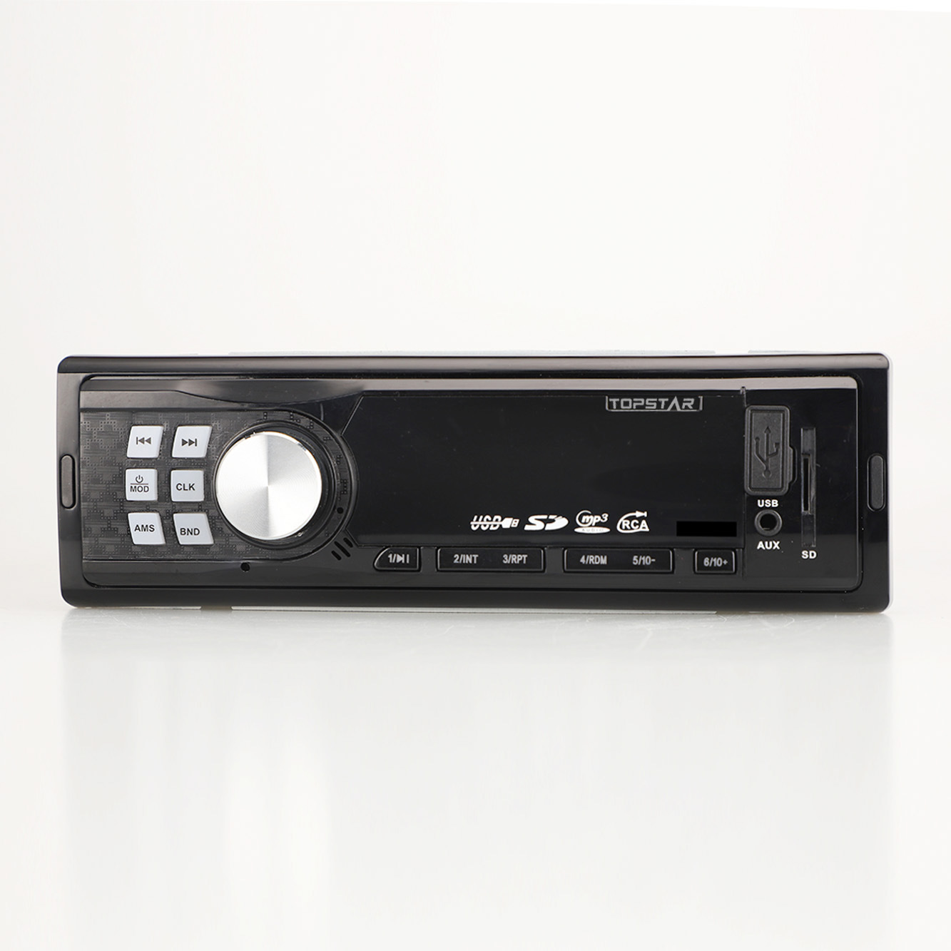 Transmisor FM Audio estéreo para coche, Bluetooth, accesorio de Audio y vídeo para coche, Radio para coche, Panel fijo, reproductor MP3 para coche con Aux