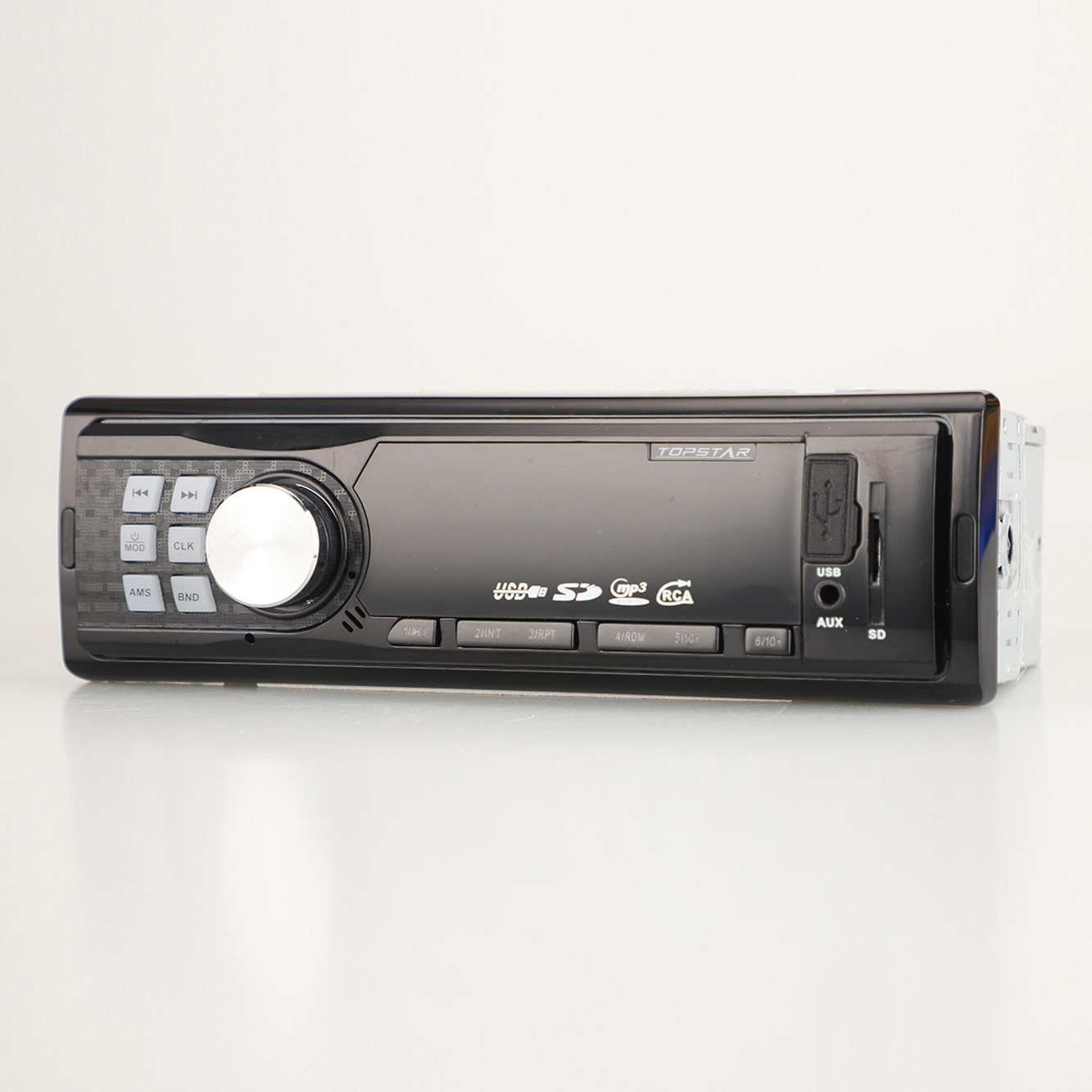 Transmisor FM Audio estéreo para coche, Bluetooth, accesorio de Audio y vídeo para coche, Radio para coche, Panel fijo, reproductor MP3 para coche con Aux