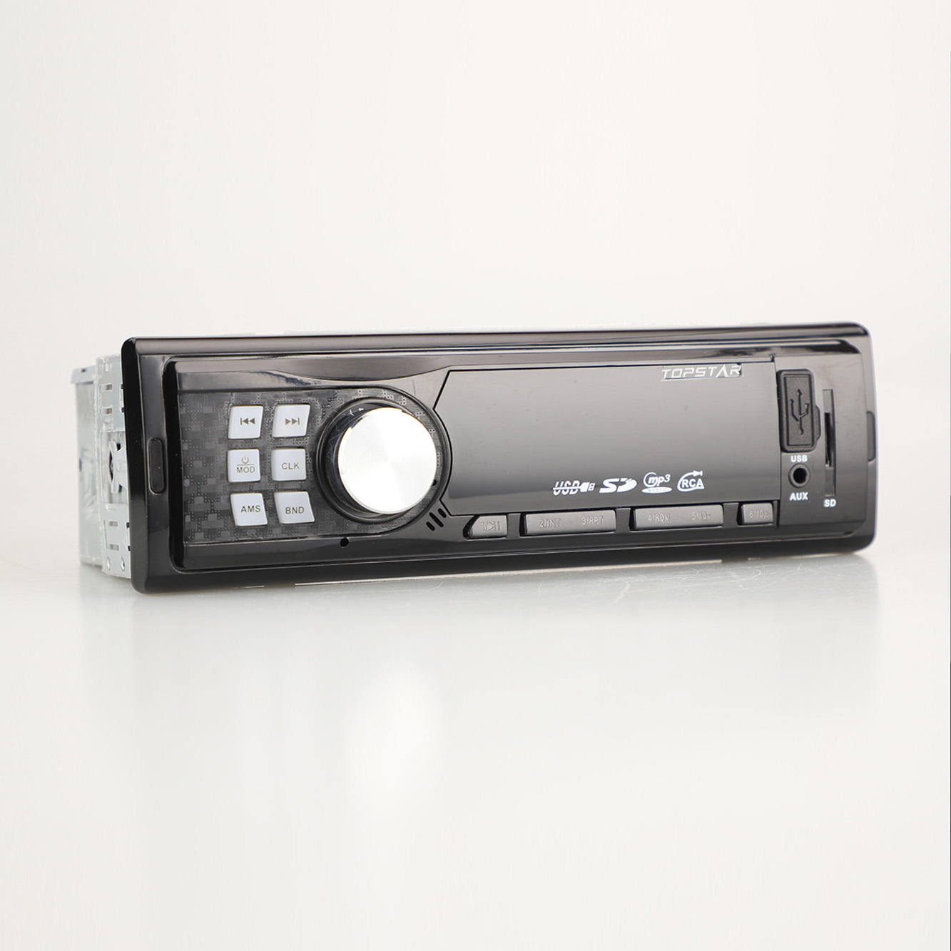 Transmisor FM Audio estéreo para coche, Bluetooth, accesorio de Audio y vídeo para coche, Radio para coche, Panel fijo, reproductor MP3 para coche con Aux
