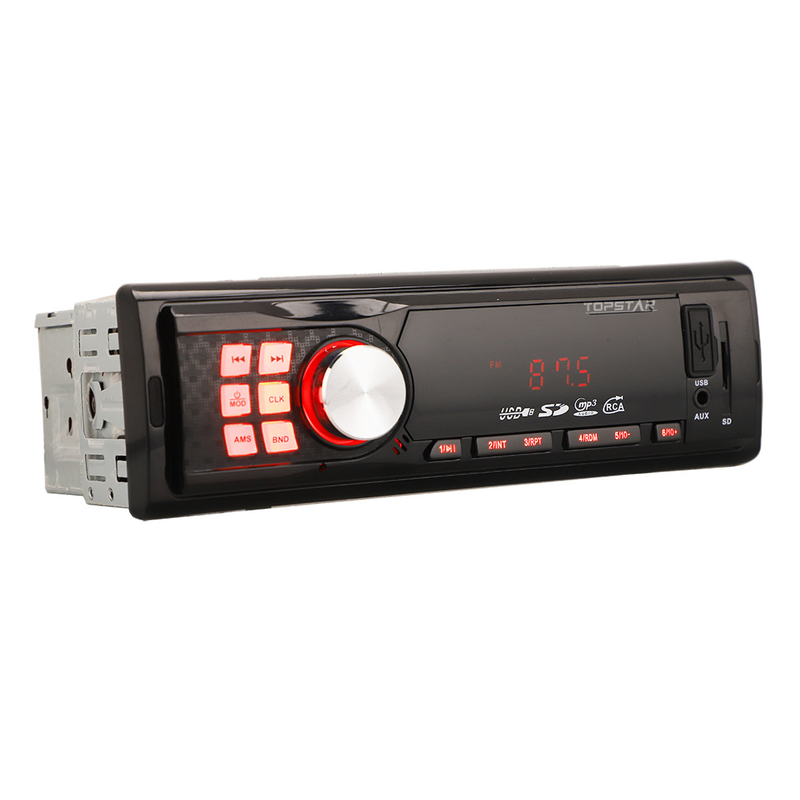 Transmisor FM Audio estéreo para coche, Bluetooth, accesorio de Audio y vídeo para coche, Radio para coche, Panel fijo, reproductor MP3 para coche con Aux