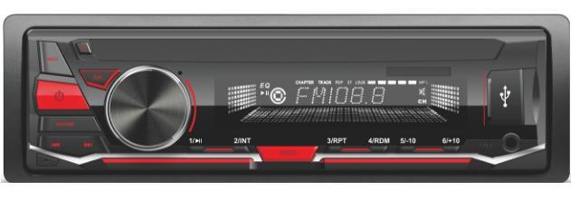 Accesorio estéreo Bluetooth para coche, Panel desmontable, reproductor MP3 para coche