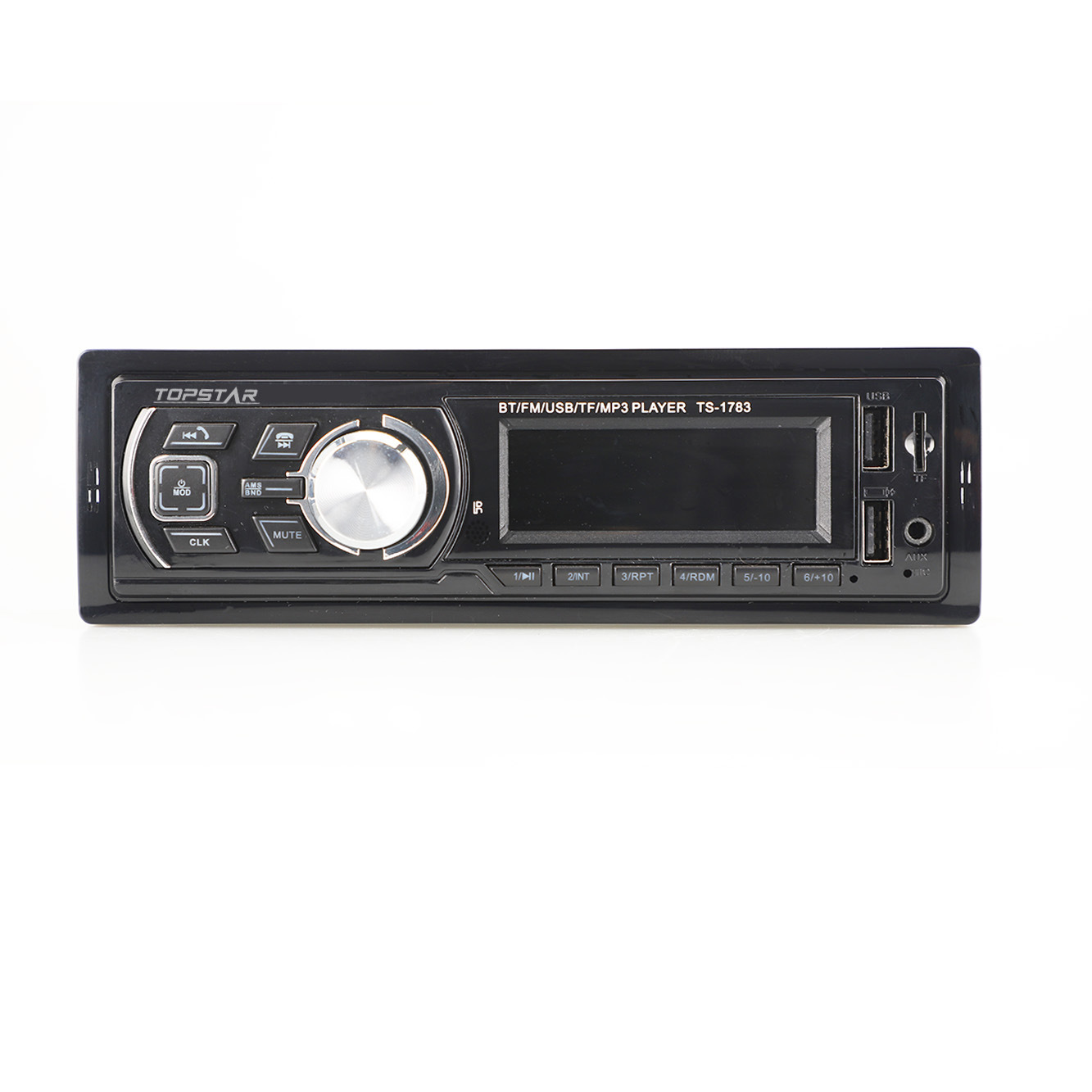Reproductor LCD para coche, transmisor FM, Audio, reproductor MP3 DIN, Panel fijo, reproductor USB para coche, Panel fijo DIN único