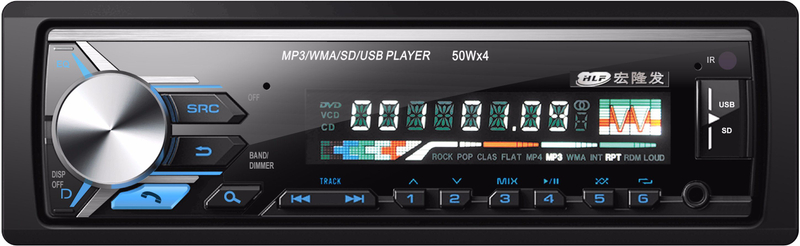 Reproductor MP3 para coche con panel fijo 
