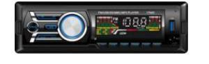 Reproductor de MP3 estéreo para coche Reproductor de vídeo para coche Panel desmontable Reproductor de MP3 para coche