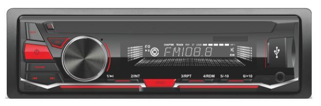 Accesorio estéreo Bluetooth para coche, Panel desmontable, reproductor MP3 para coche