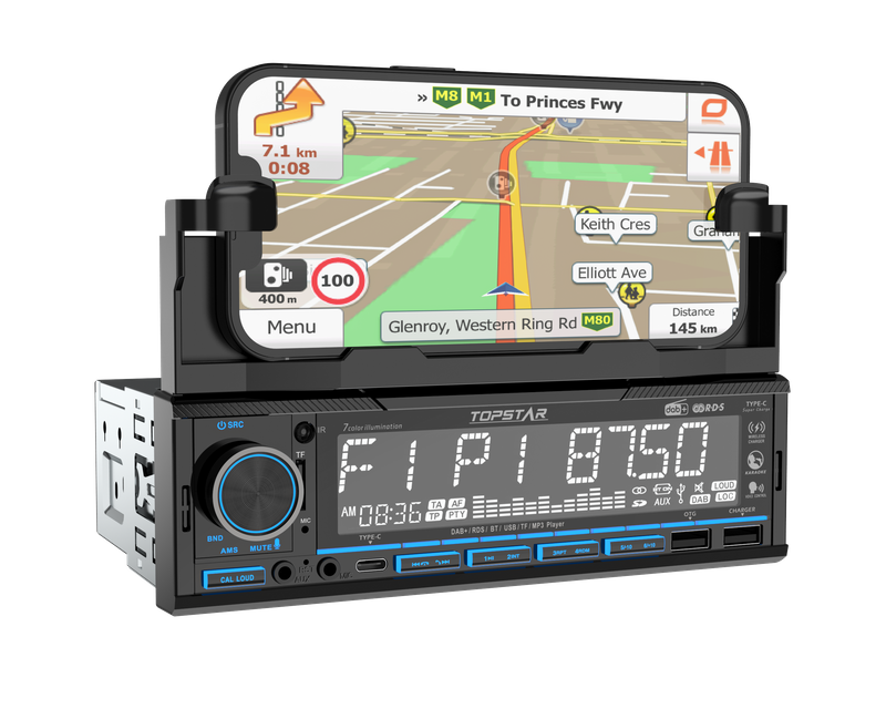 Reproductor MP3 para coche 1 Din de alta potencia