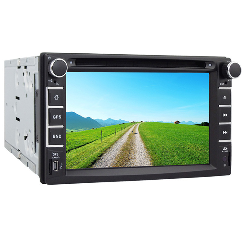 DVD con pantalla táctil de 6,2 pulgadas, reproductor de DVD doble DIN para coche con sistema Wince